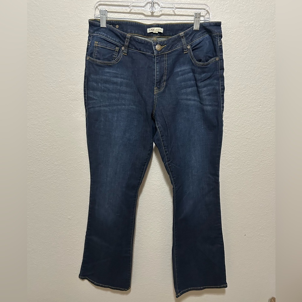 CAbi Women's Dark Blue Boot Cut Jeans Size 10